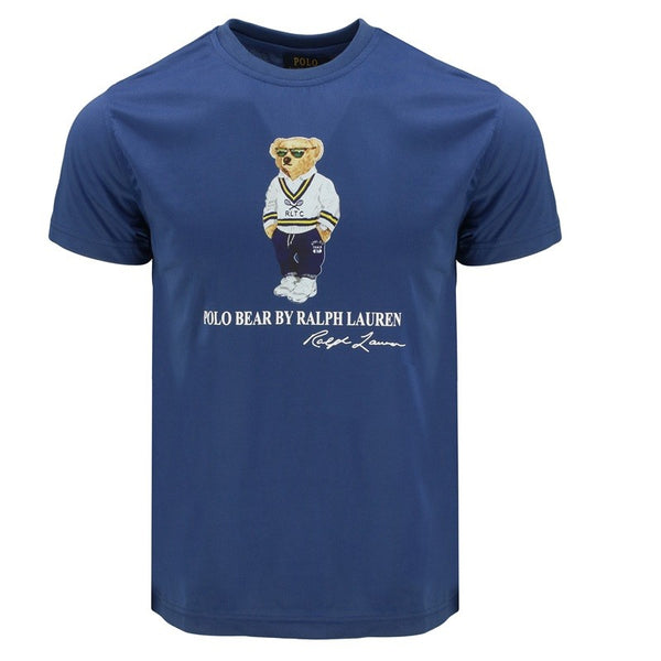R.L Polo Men's Classic Fit Polo Bear Jersey T-Shirt & Short Set Final Sale
