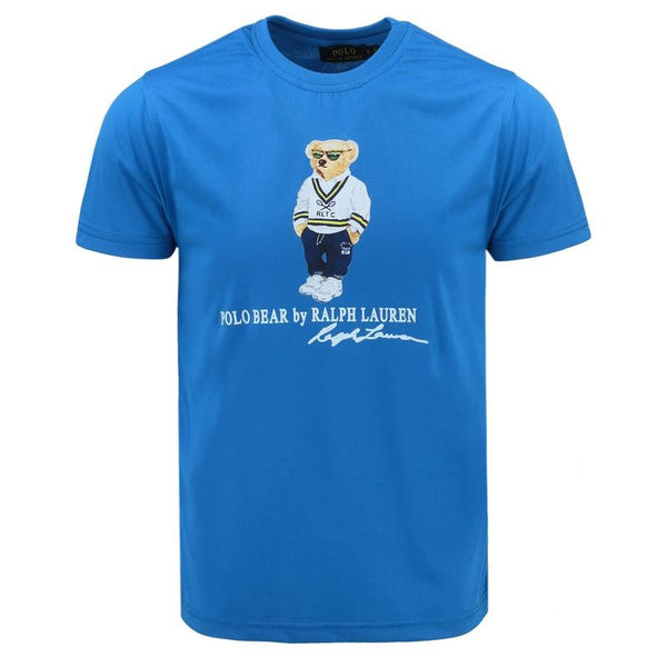R.L Polo Men's Classic Fit Polo Bear Jersey T-Shirt & Short Set Final Sale