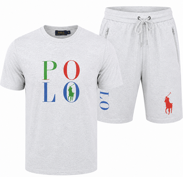 R.L Polo Men's Pony Shorts & Graphic T Shirt