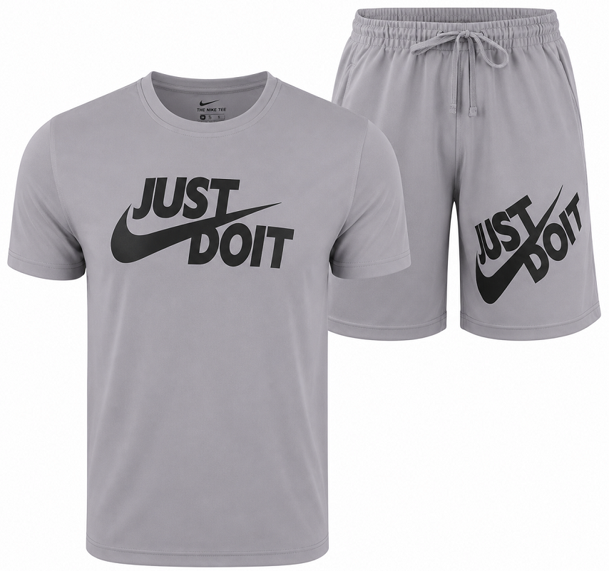 Nike Men's Just Do It Crewneck  Top & Short Set
