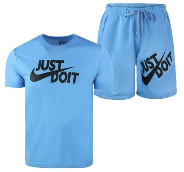 Nike Men's Just Do It Crewneck  Top & Short Set