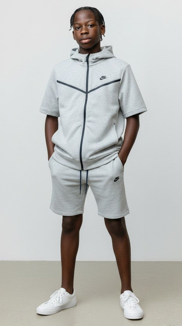Nike Sportswear Tech Fleece Hoodie & Short  2pc Set Final Sale