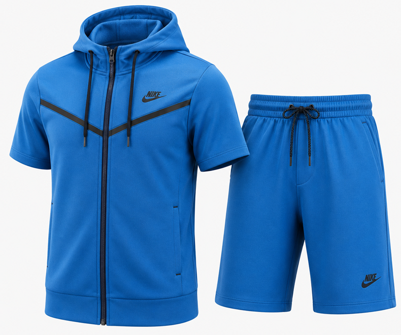 Nike Sportswear Tech Fleece Hoodie & Short  2pc Set Final Sale