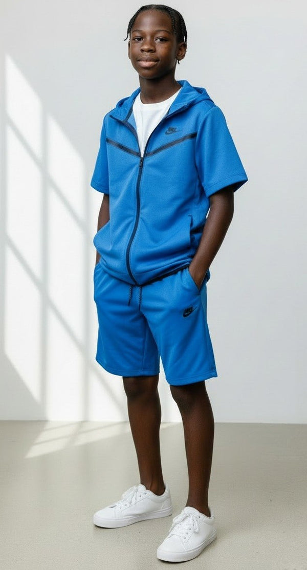 Nike Sportswear Tech Fleece Hoodie & Short  2pc Set Final Sale