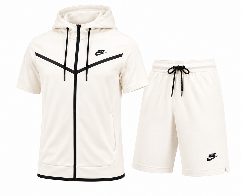 Nike Sportswear Tech Fleece Hoodie & Short  2pc Set Final Sale