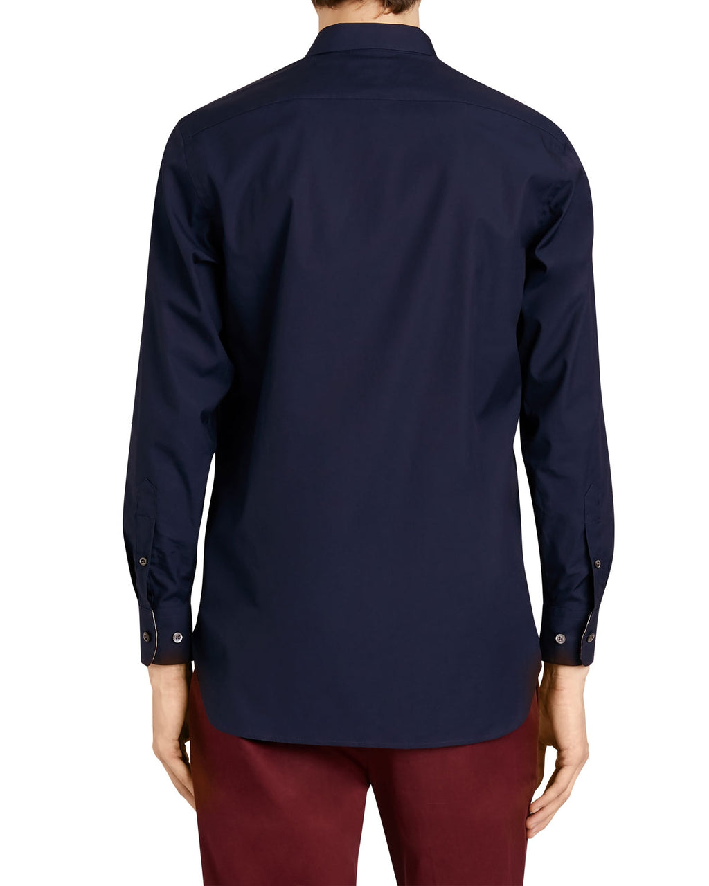 Burberry London Men's Long Sleeve  Check  Navy Final Sale