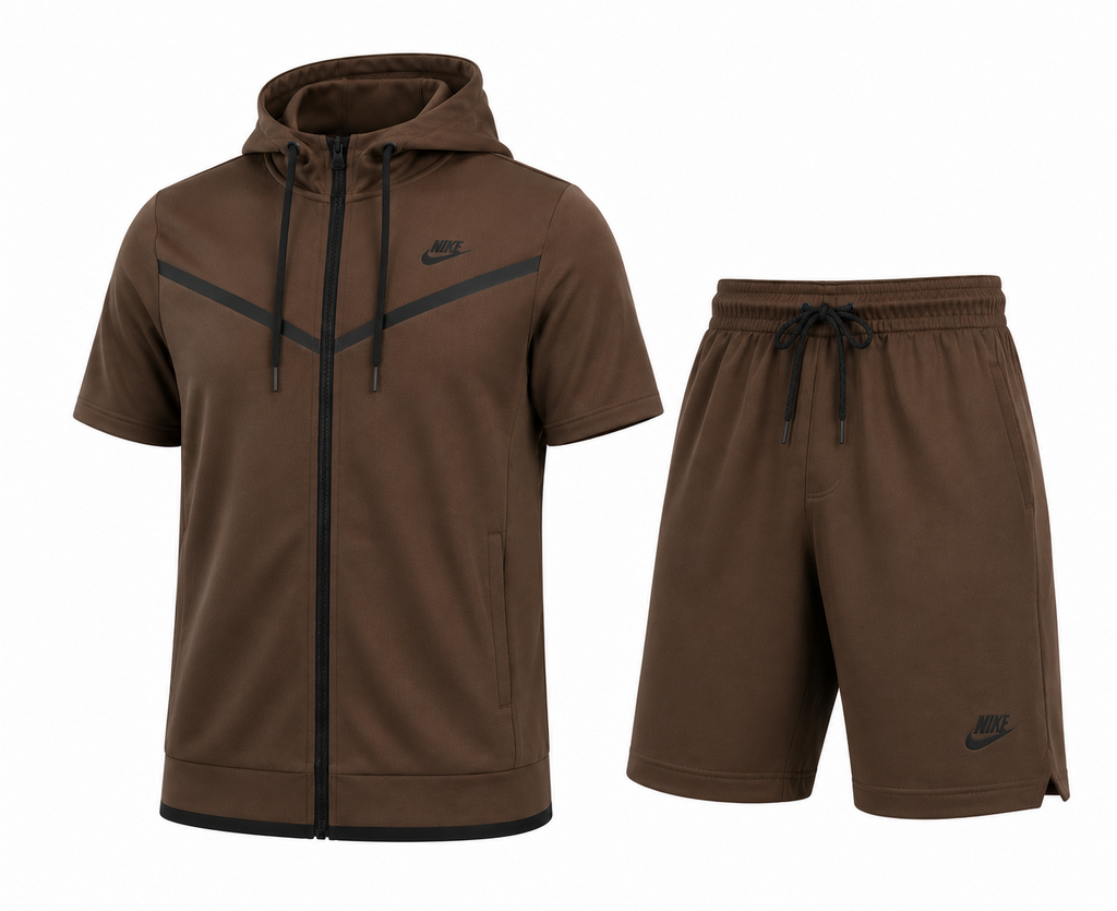 Nike Sportswear Tech Fleece Hoodie & Short  2pc Set Final Sale