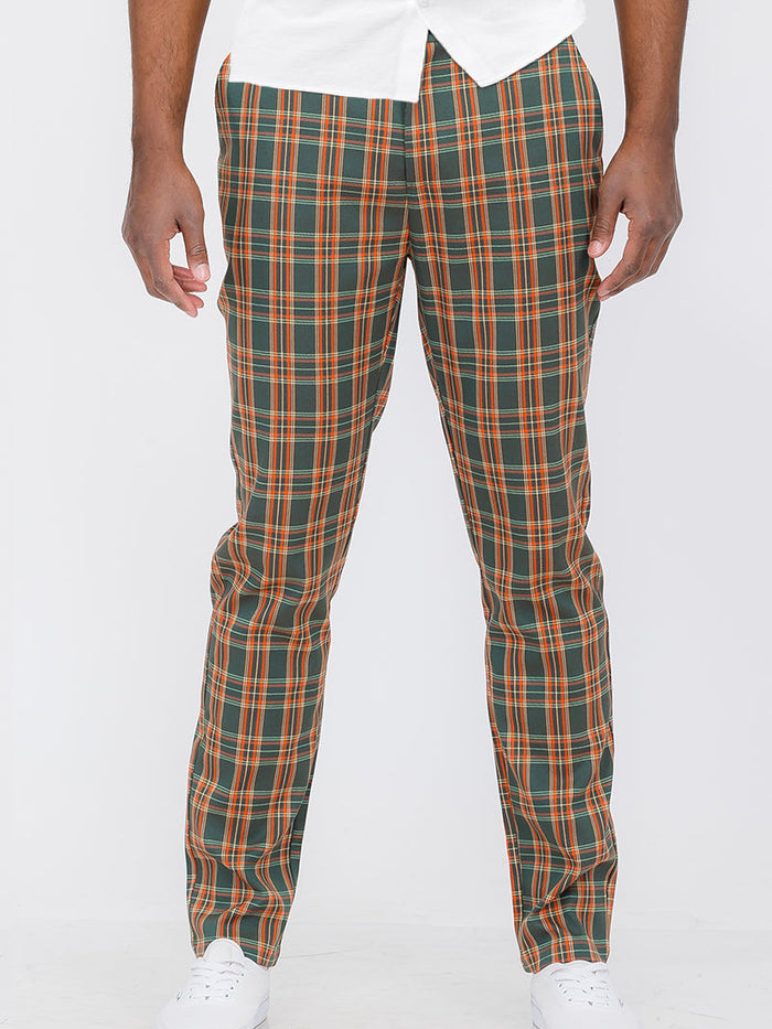 Plaid Trouser Pants