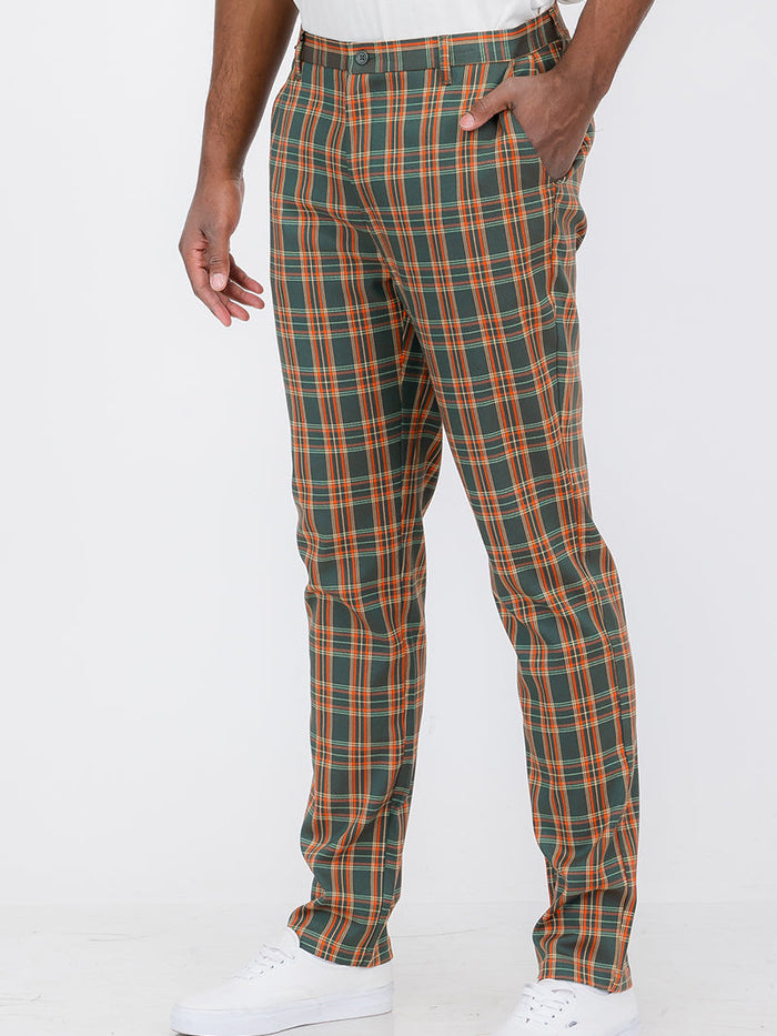 Plaid Trouser Pants