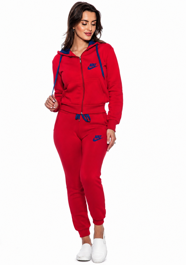 Nike Womens Essential Full-Zip Fleece Hoodie & Pants Set