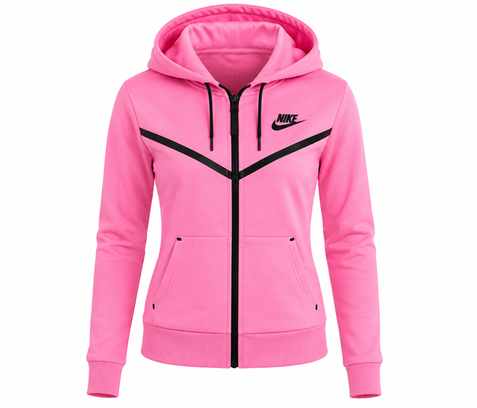 Nike Sportswear Tech Fleece Windrunner Women's Full-Zip Hoodie & Pants Set Pink Secondary image