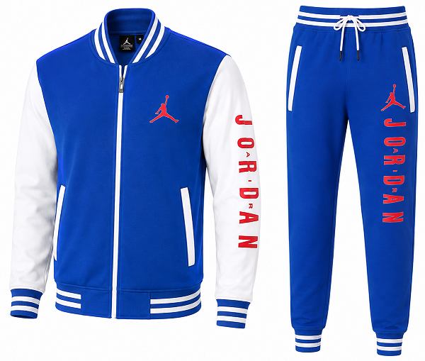 Jordan Men's Varsity Two Tone Zip Jacket & Pants Set