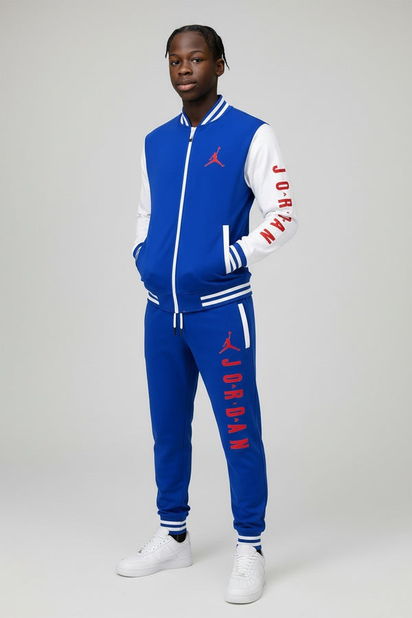 Jordan Men's Varsity Two Tone Zip Jacket & Pants Set