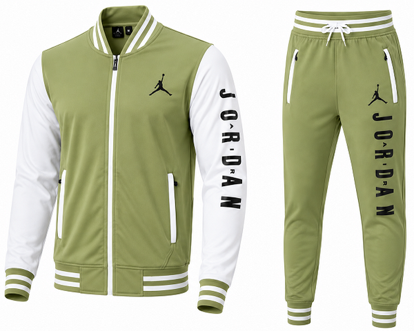 Jordan Men's Varsity Two Tone Zip Jacket & Pants Set