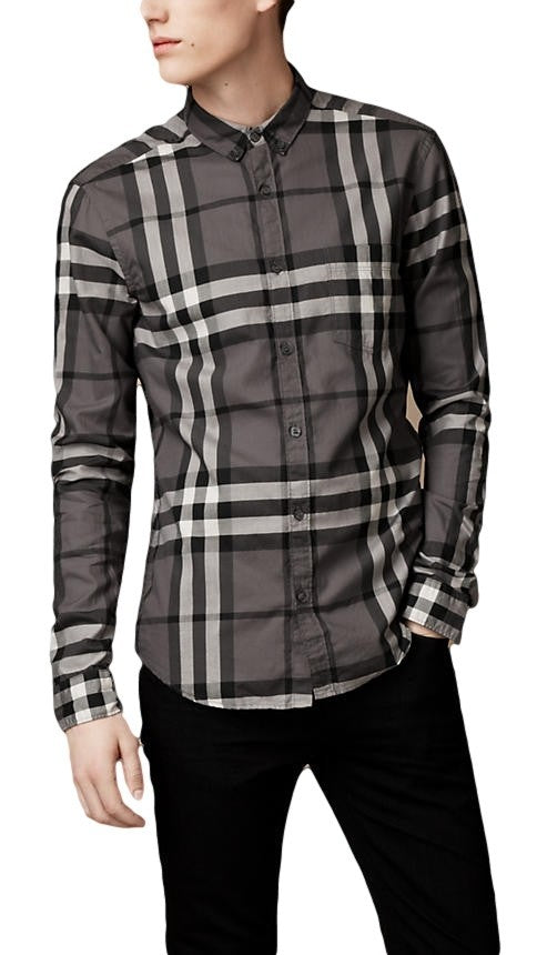 Burberry Brit  Men's Cotton Check Button Down Shirt Main image