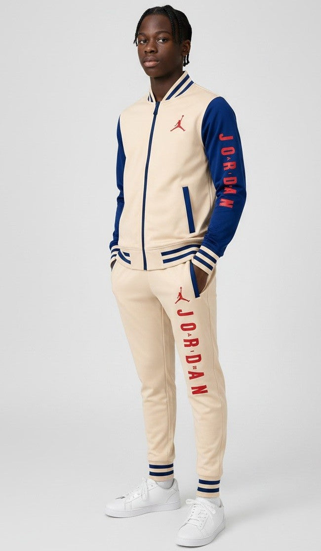 Jordan Men's Varsity Two Tone Zip Jacket & Pants Set