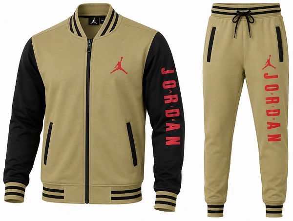 Jordan Men's Varsity Two Tone Zip Jacket & Pants Set