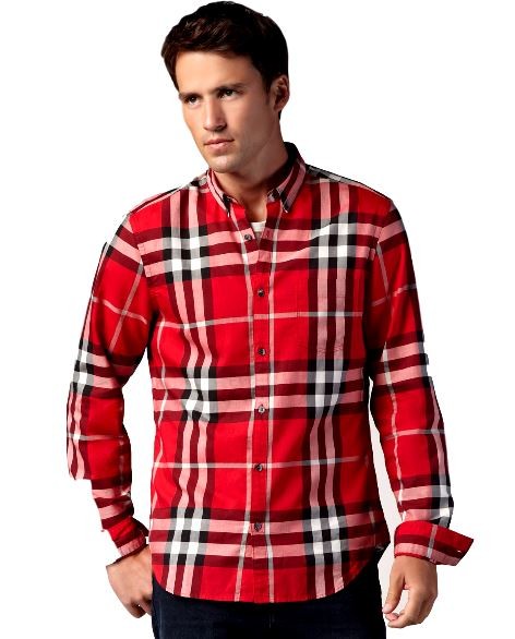 Burberry Brit  Men's Cotton Nova Check Button Down Shirt Main image