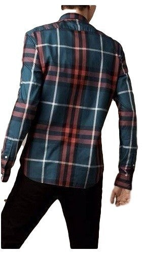 Burberry Brit Men's Cotton Check Button Down Shirt Final Sale