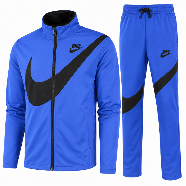 Nike Sportswear Swoosh  2 Piece Tracksuit Royal/Black