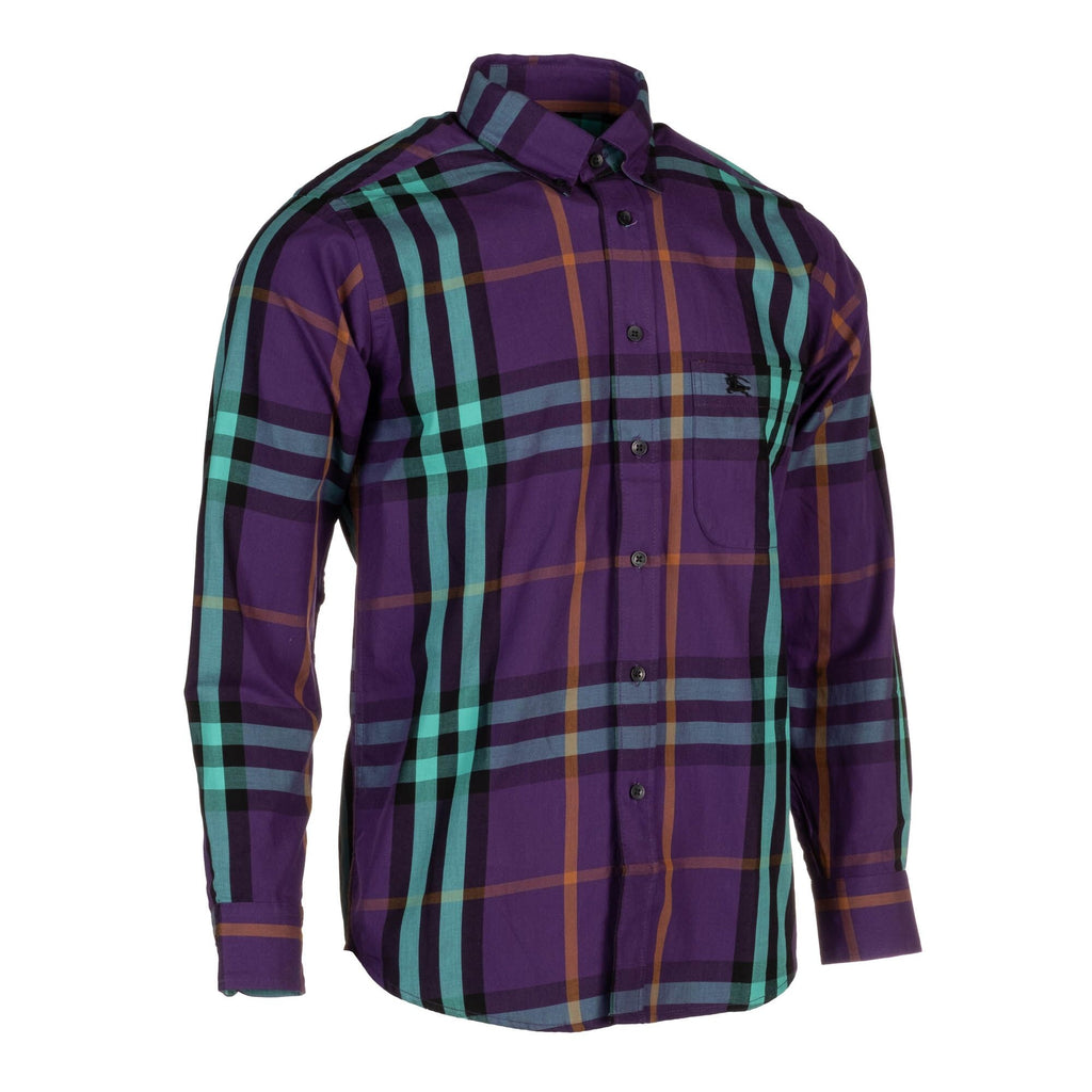 Burberry Brit Men's Cotton Check Button Down Shirt Final Sale