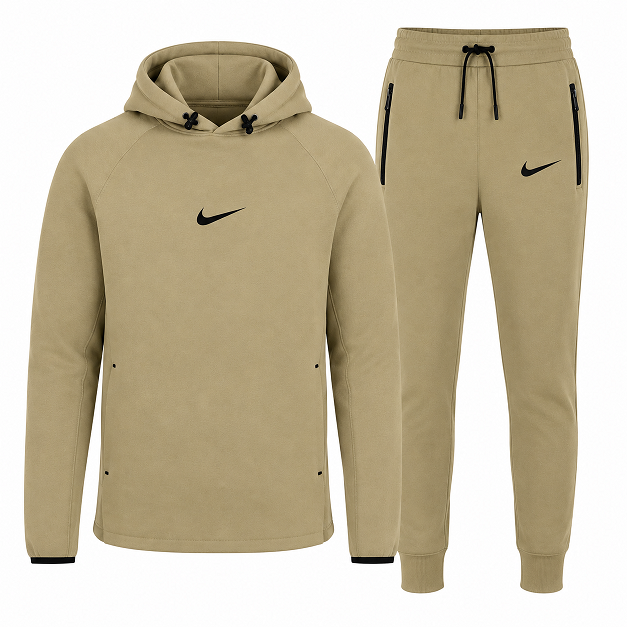 Nike Swoosh Men's Tech Fleece  Pullover Hoodie & Pants Set