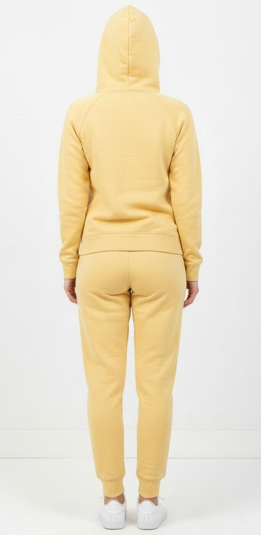 Nike Women's Sportswear Tech Fleece Hoodie & Pants  2 Pc Set Yellow