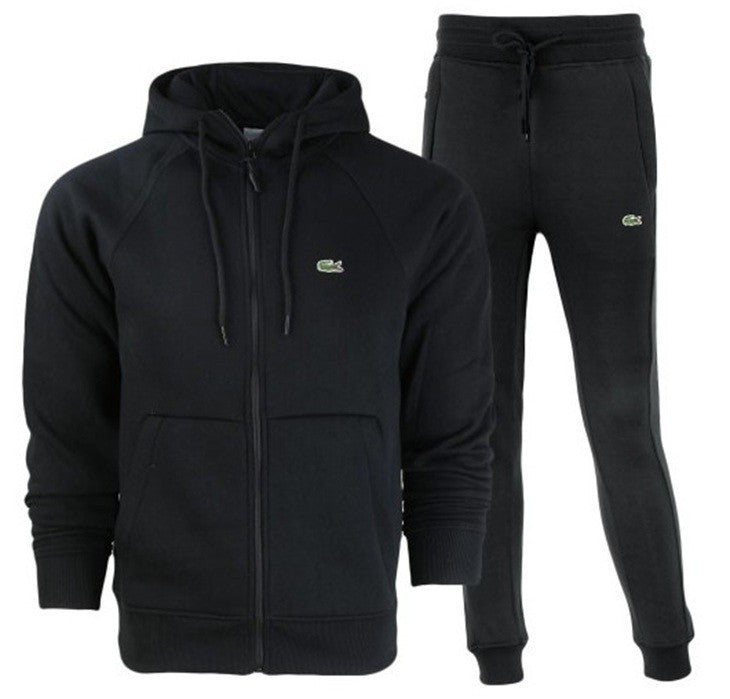 Lacoste Men's Classic Fit Full Zip-Up Hoodie & Pants Set