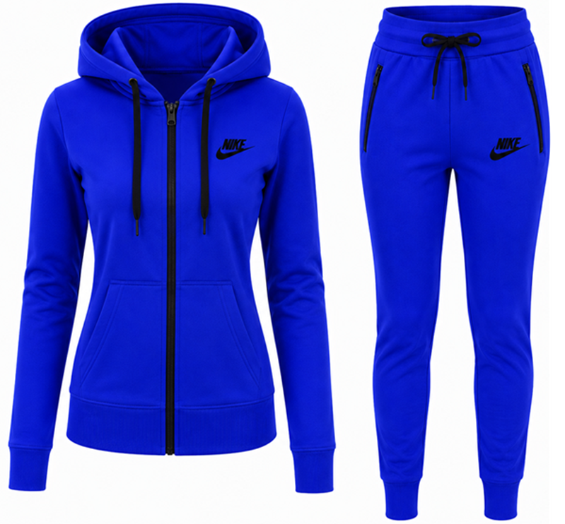 Nike Sportswear Tech Fleece Winrunner Women's Full-Zip Hoodie & Pants Set Royal Main image