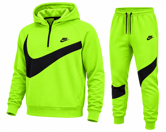 Nike Sportswear Fleece Men's Pullover Swoosh Hoodie & Pants  2 Pc Set
