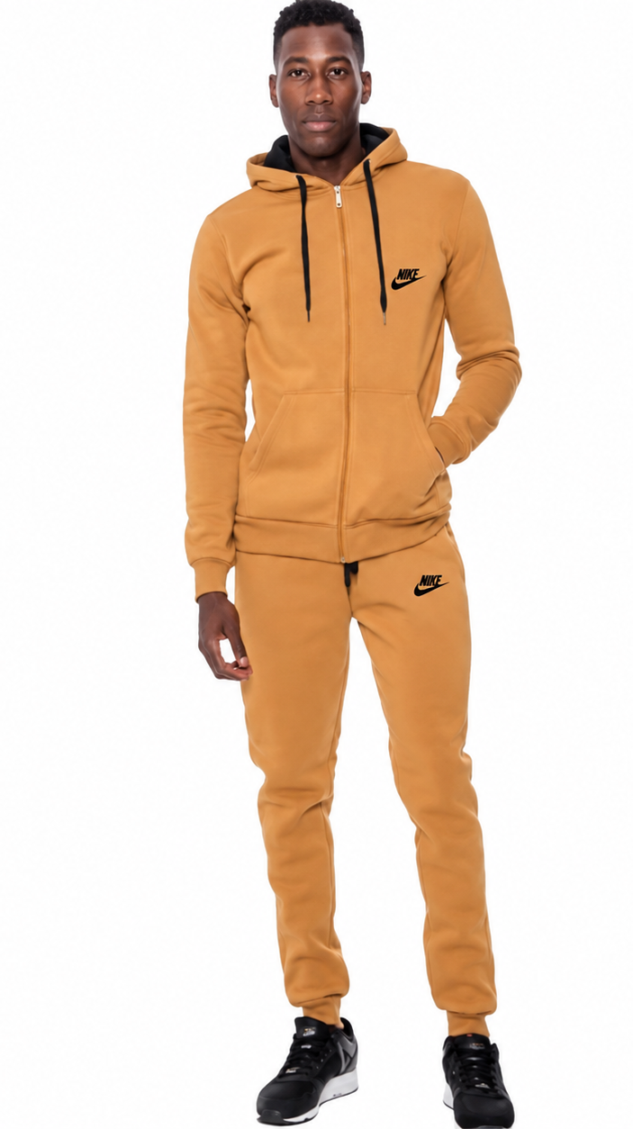Nike Sportswear Club Fleece Zip Hoodie & Pants Set Timber