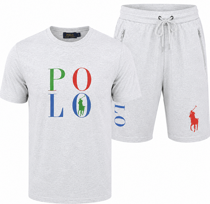 R.L Polo Men's Pony Shorts & Graphic T Shirt