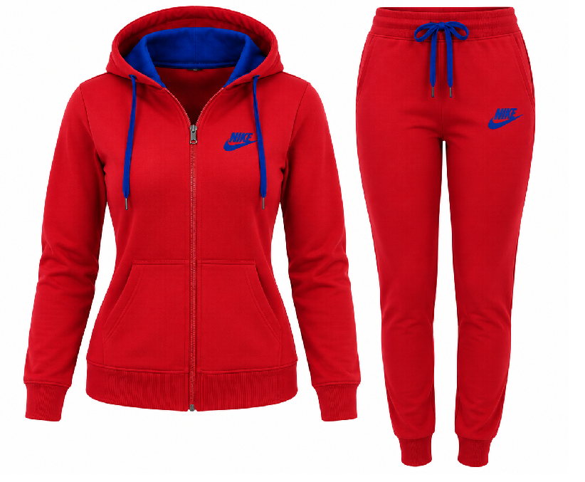 Nike Womens Essential Full-Zip Fleece Hoodie & Pants Set Main image