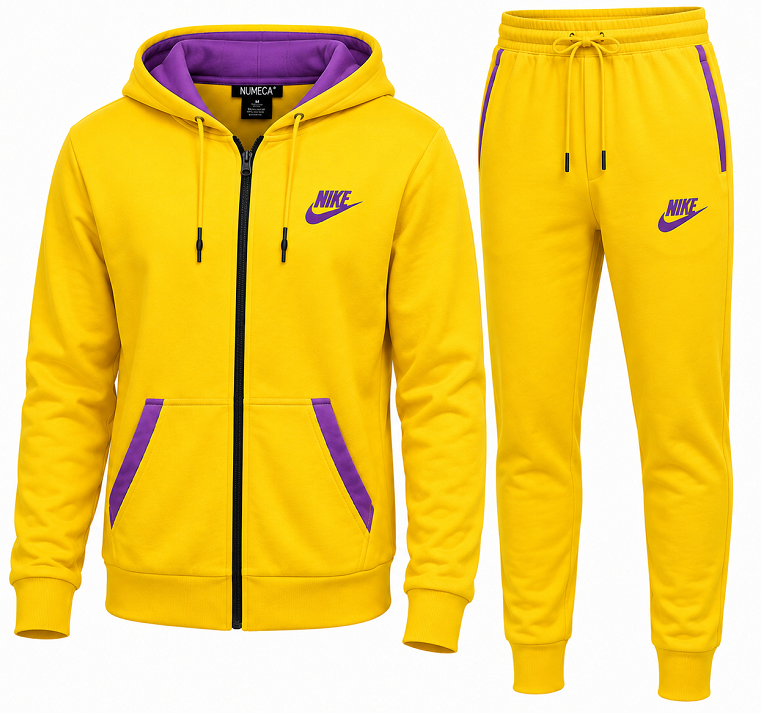 Nike Women's Sportswear Fleece Hoodie & Pants  2 Pc Set Yellow Main image