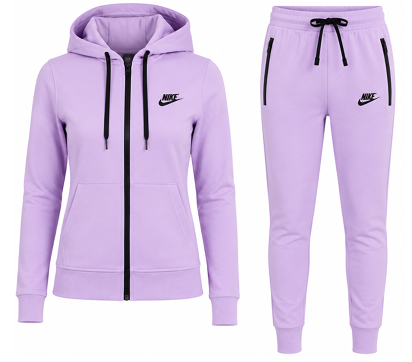 Nike Women's Sportswear Tech Fleece Hoodie & Pants  2 Pc Set Lavender Main image