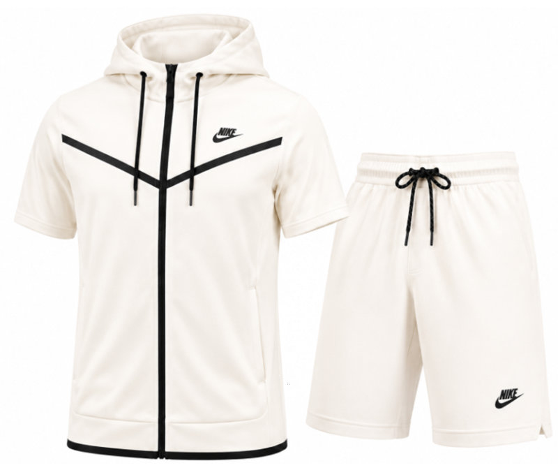 Nike Sportswear Tech Fleece Hoodie & Short  2pc Set Final Sale