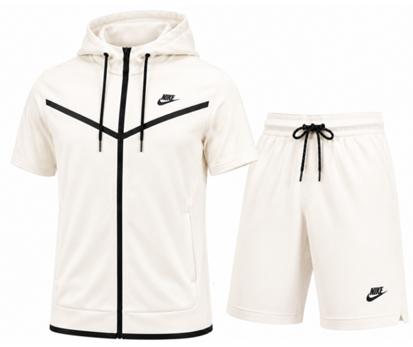 Nike Sportswear Tech Fleece Hoodie & Short  2pc Set Final Sale