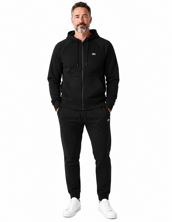 Lacoste Men's Classic Fit Full Zip-Up Hoodie & Pants Set