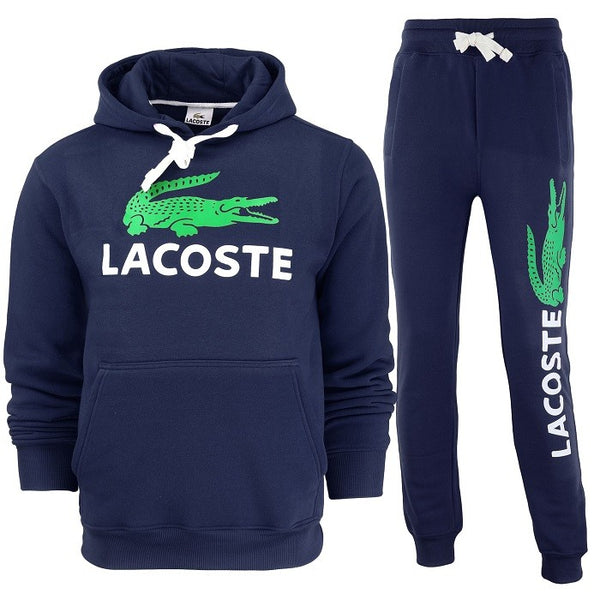 Lacoste Graphic Logo Fleece Pullover Hoodie & Pants Set