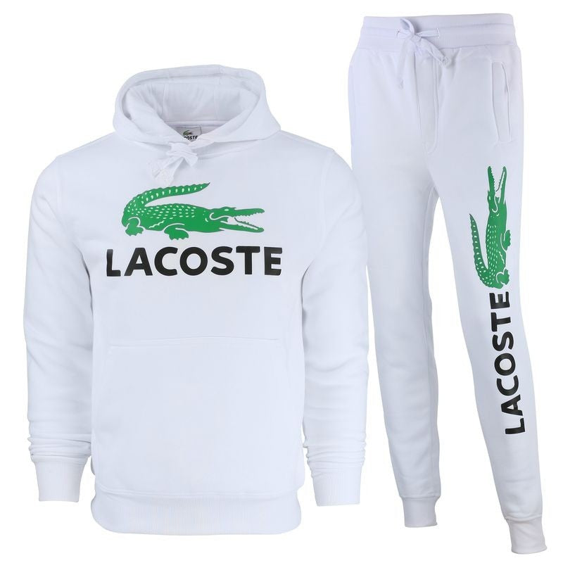 Lacoste Graphic Logo Fleece Pullover Hoodie & Pants Set
