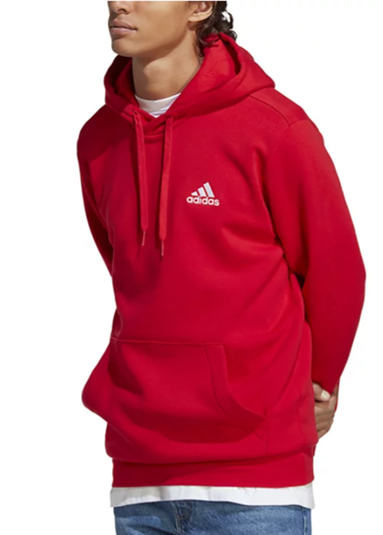 Adidas Men's Feel Cozy Essentials Fleece Pullover Hoodie