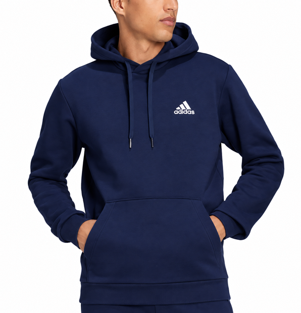 Adidas Men's Feel Cozy Essentials Fleece Pullover Hoodie