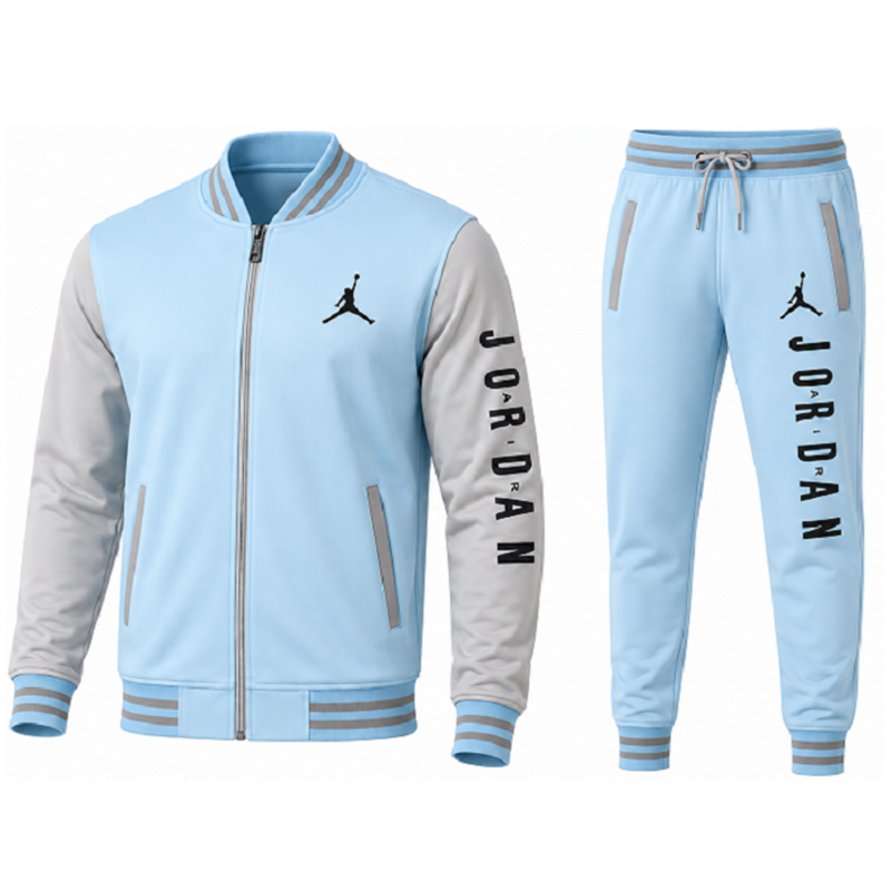 Jordan Men's Varsity Two Tone Zip Jacket & Pants Set