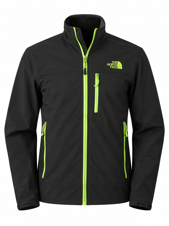 The North Face Men's Apex Bionic Jacket Black/Green Closeout Main image