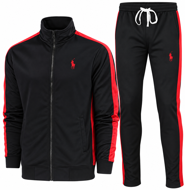 Ralph Lauren Polo Double-Knit Track Jacket & Pants 2 Pc Set