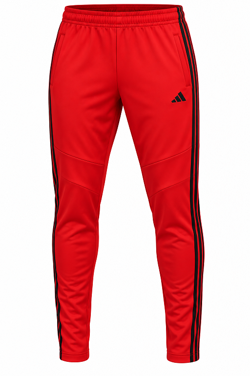 Adidas 3-Stripe Tricoat Track Set Jacket & Pants Red