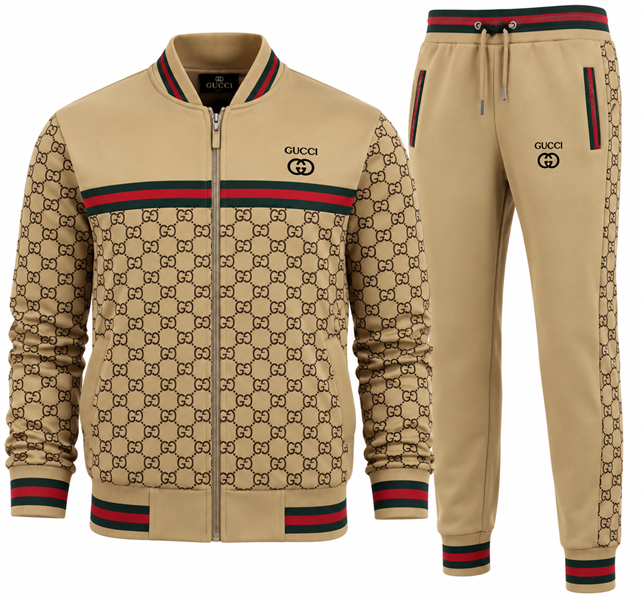 Gucci Monogram Zip-Up Jacket & Pants Set