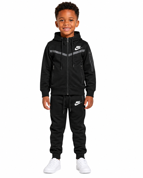 Nike Sportswear Tech Fleece Big Kids Full-Zip Hoodie& Pants Set Secondary image