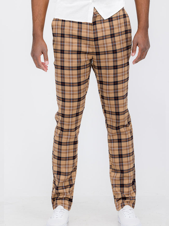 Plaid Trouser Pants