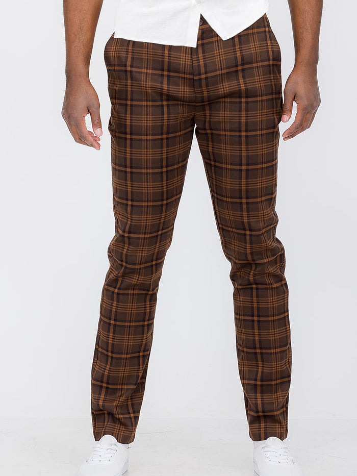 Plaid Trouser Pants